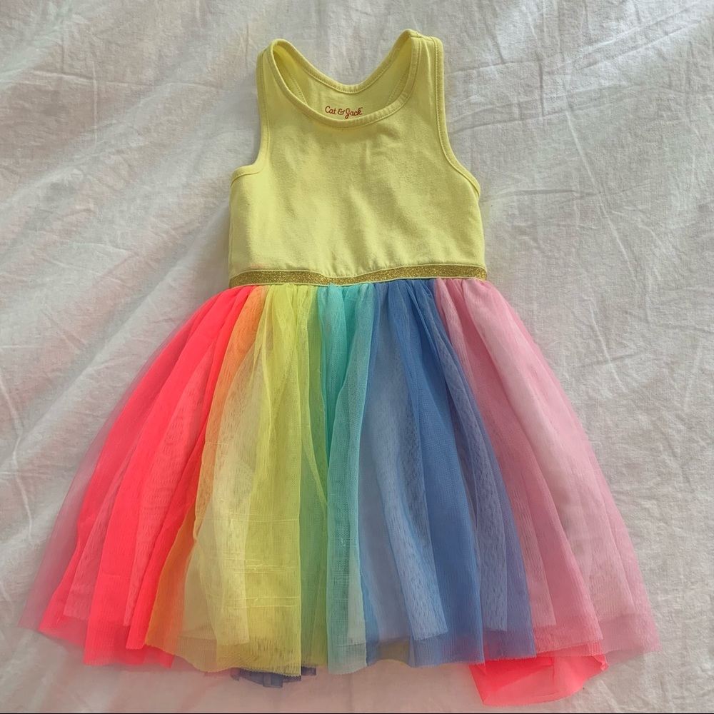Cat & Jack Rainbow Tutu Dress